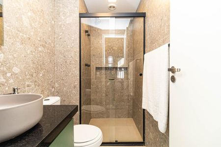 Studio para alugar com 27m², 1 quarto e sem vagaBanheiro