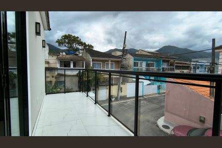Varanda da Suíte  de casa de condomínio à venda com 3 quartos, 180m² em Vargem Grande, Rio de Janeiro