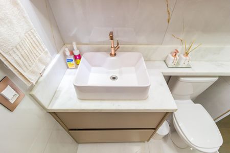 Apartamento à venda com 57m², 2 quartos e 1 vagaDetalhe Banheiro - Suíte