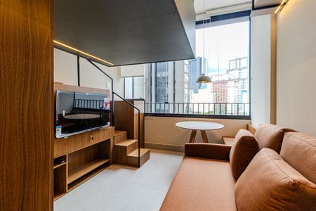 Sala de apartamento à venda com 1 quarto, 28m² em Higienópolis, São Paulo