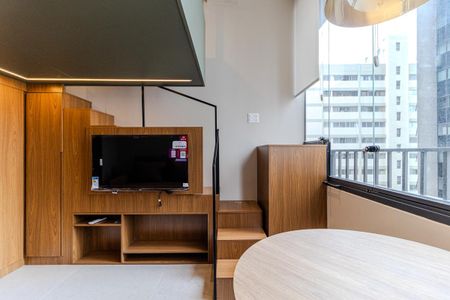 Sala de apartamento à venda com 1 quarto, 28m² em Higienópolis, São Paulo