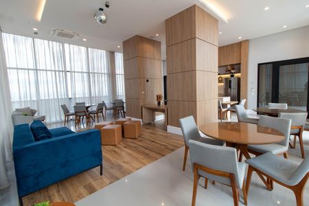 Apartamento para alugar com 43m², 1 quarto e 1 vaga Apartamento para alugar com 43m², 1 quarto e 1 vagaÁREA COMUM - SALÃO GOURMET COBERTURA