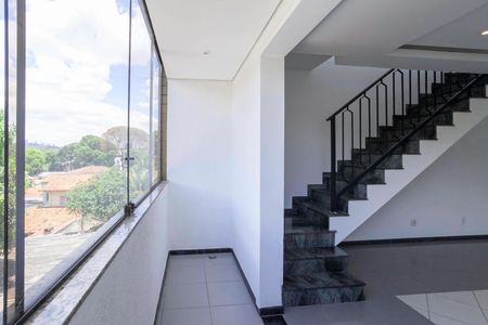 Varanda da sala 1 de apartamento à venda com 4 quartos, 240m² em Liberdade, Belo Horizonte