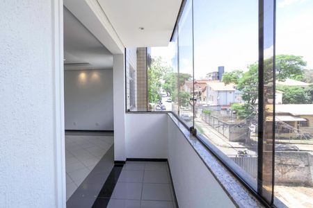 Varanda da sala 1 de apartamento à venda com 4 quartos, 240m² em Liberdade, Belo Horizonte