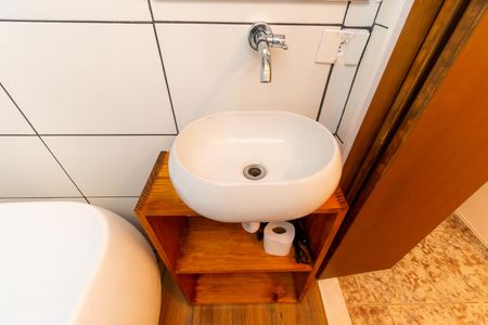 Banheiro de kitnet/studio à venda com 1 quarto, 25m² em Liberdade, São Paulo