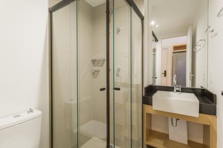 Studio para alugar com 24m², 1 quarto e sem vaga Studio para alugar com 24m², 1 quarto e sem vagaBanheiro