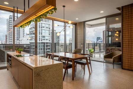 Studio para alugar com 22m², 1 quarto e sem vaga Studio para alugar com 22m², 1 quarto e sem vagaÁrea comum - Salão Gourmet