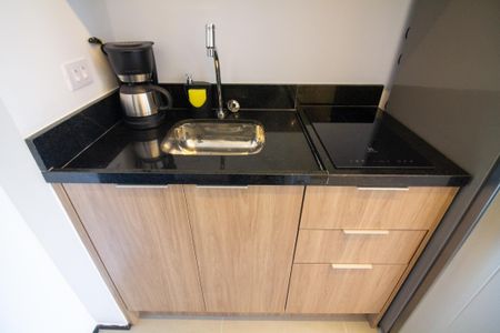 Studio para alugar com 22m², 1 quarto e sem vaga Studio para alugar com 22m², 1 quarto e sem vagaCozinha - Armários