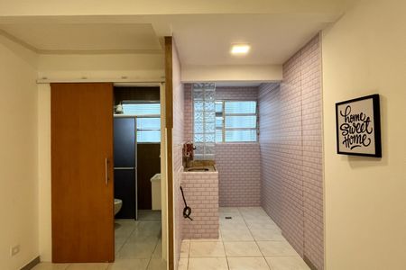 Sala de apartamento para alugar com 1 quarto, 45m² em Ponta da Praia, Santos
