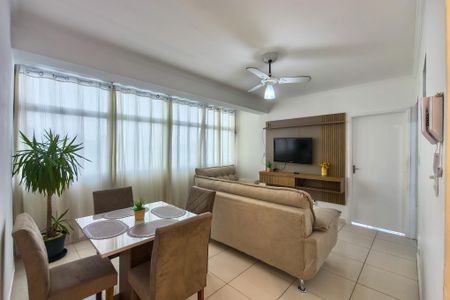 Sala de apartamento para alugar com 1 quarto, 69m² em Guilhermina, Praia Grande