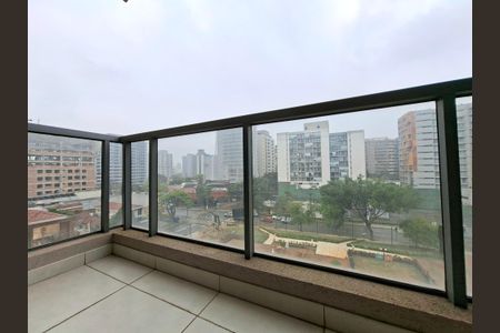 Studio para alugar com 26m², 1 quarto e sem vagaVaranda