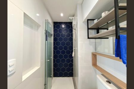 Studio para alugar com 27m², 1 quarto e sem vaga Studio para alugar com 27m², 1 quarto e sem vagaBanheiro