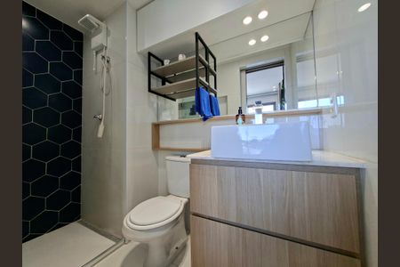 Studio para alugar com 27m², 1 quarto e sem vaga Studio para alugar com 27m², 1 quarto e sem vagaBanheiro