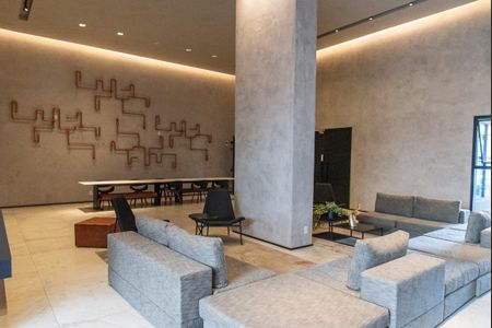 Studio para alugar com 55m², 1 quarto e sem vagaHall social