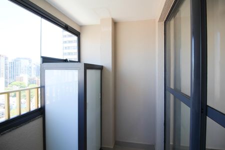 Varanda da Sala de apartamento para alugar com 1 quarto, 25m² em Vila Olímpia, São Paulo