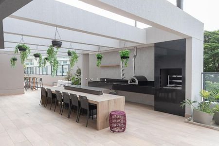 Studio para alugar com 27m², 1 quarto e sem vagaChurrasqueira