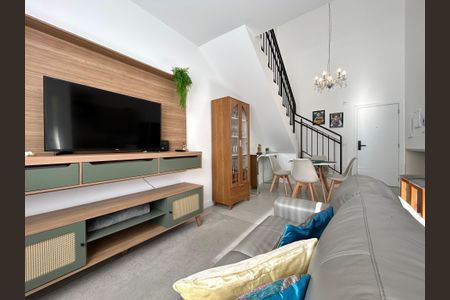 Sala de apartamento para alugar com 1 quarto, 74m² em Centro, Florianópolis