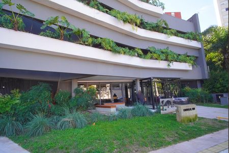 Studio para alugar com 32m², 1 quarto e 1 vagaFachada e Portaria