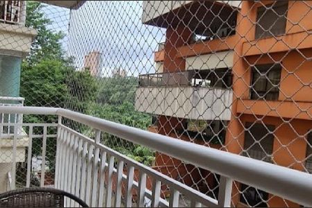 Varanda da Sala de apartamento à venda com 1 quarto, 40m² em Panamby, São Paulo