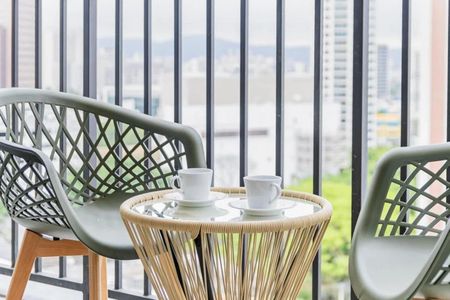 Studio à venda com 26m², 1 quarto e sem vaga Studio à venda com 26m², 1 quarto e sem vagaVaranda