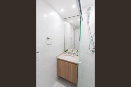 Banheiro Social de kitnet/studio para alugar com 1 quarto, 25m² em Ipiranga, São Paulo