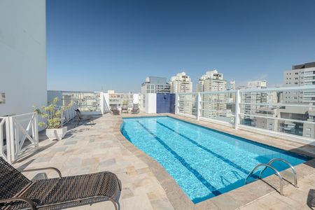 Área comum - Piscina de apartamento para alugar com 1 quarto, 48m² em Consolação, São Paulo