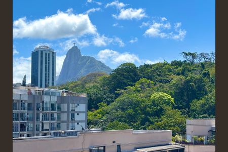 Sala - vista para o Cristo redentor de apartamento para alugar com 2 quartos, 62m² em Botafogo, Rio de Janeiro