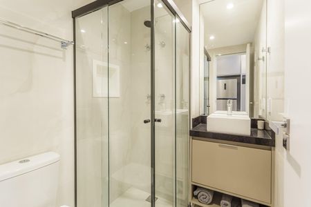 Studio para alugar com 25m², 1 quarto e sem vaga Studio para alugar com 25m², 1 quarto e sem vagaBanheiro