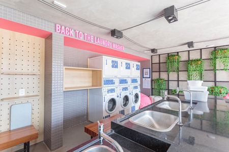 Studio para alugar com 25m², 1 quarto e sem vaga Studio para alugar com 25m², 1 quarto e sem vagaLavanderia