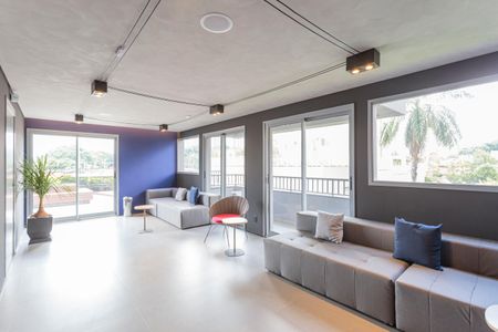 Studio para alugar com 25m², 1 quarto e sem vaga Studio para alugar com 25m², 1 quarto e sem vagaÁrea comum - Salão de festas