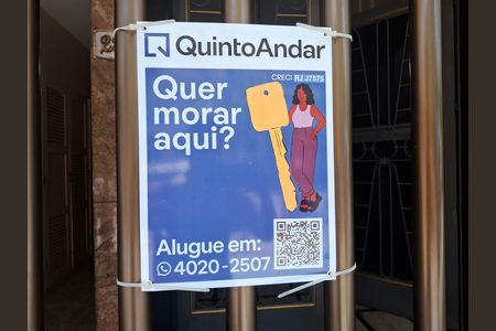 Placa  de apartamento para alugar com 1 quarto, 89m² em Catete, Rio de Janeiro