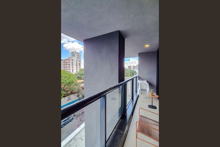 Varanda da Sala de apartamento à venda com 1 quarto, 40m² em Perdizes, São Paulo