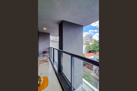 Varanda da Sala de apartamento à venda com 1 quarto, 40m² em Perdizes, São Paulo