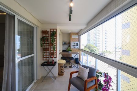 Varanda Gourmet de apartamento à venda com 3 quartos, 107m² em Santo Antônio, São Caetano do Sul