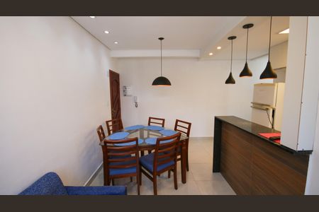 Sala de apartamento para alugar com 1 quarto, 44m² em Boqueirão, Praia Grande