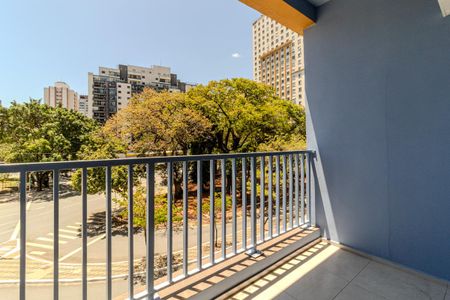 Varanda do Studio de kitnet/studio para alugar com 1 quarto, 33m² em República, São Paulo