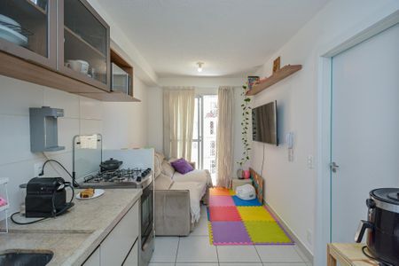 Sala/Cozinha de apartamento à venda com 1 quarto, 28m² em Socorro, São Paulo