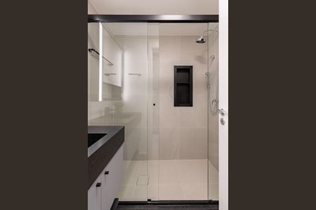 Banheiro Social de kitnet/studio à venda com 1 quarto, 30m² em Boa Vista, Porto Alegre