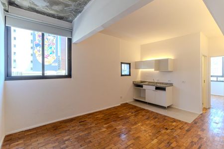 Sala/Cozinha de apartamento para alugar com 1 quarto, 40m² em República, São Paulo