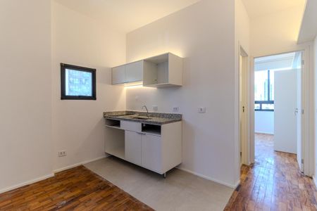 Sala/Cozinha de apartamento para alugar com 1 quarto, 40m² em República, São Paulo