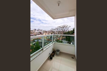 Varanda Quarto de apartamento à venda com 3 quartos, 89m² em Sagrada Família, Belo Horizonte