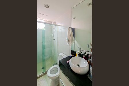 Banheiro da Suíte de apartamento à venda com 3 quartos, 89m² em Sagrada Família, Belo Horizonte