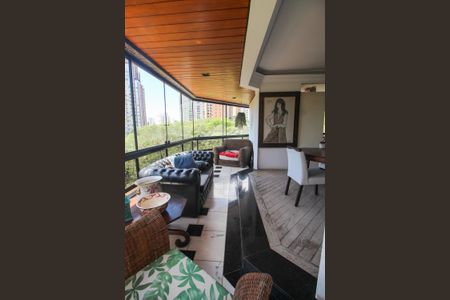 Varanda da Sala de apartamento para alugar com 3 quartos, 225m² em Vila Andrade, São Paulo