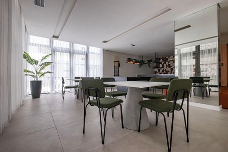 Studio à venda com 27m², 1 quarto e sem vaga Studio à venda com 27m², 1 quarto e sem vagaSalão de Festas