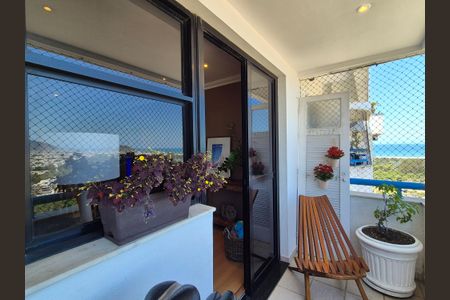 Varanda da Sala de apartamento para alugar com 3 quartos, 180m² em Barra da Tijuca, Rio de Janeiro