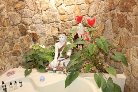 Casa de condomínio para alugar com 700m², 6 quartos e 4 vagasBanheiro da Suíte 3