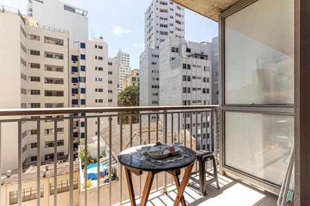 Varanda do Studio de kitnet/studio à venda com 1 quarto, 34m² em República, São Paulo