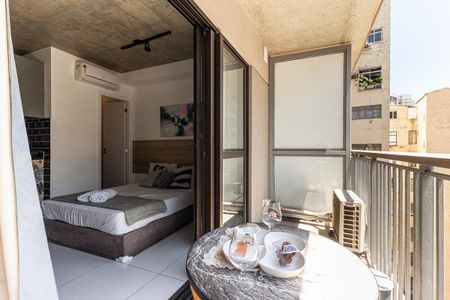Varanda do Studio de kitnet/studio à venda com 1 quarto, 34m² em República, São Paulo