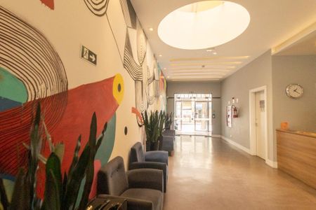 Studio para alugar com 18m², 1 quarto e sem vaga Studio para alugar com 18m², 1 quarto e sem vagaHall social