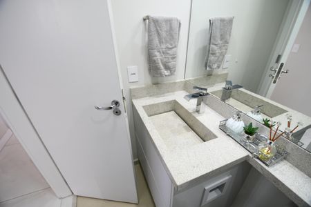 Apartamento à venda com 56m², 2 quartos e 1 vagaBanheiro Social